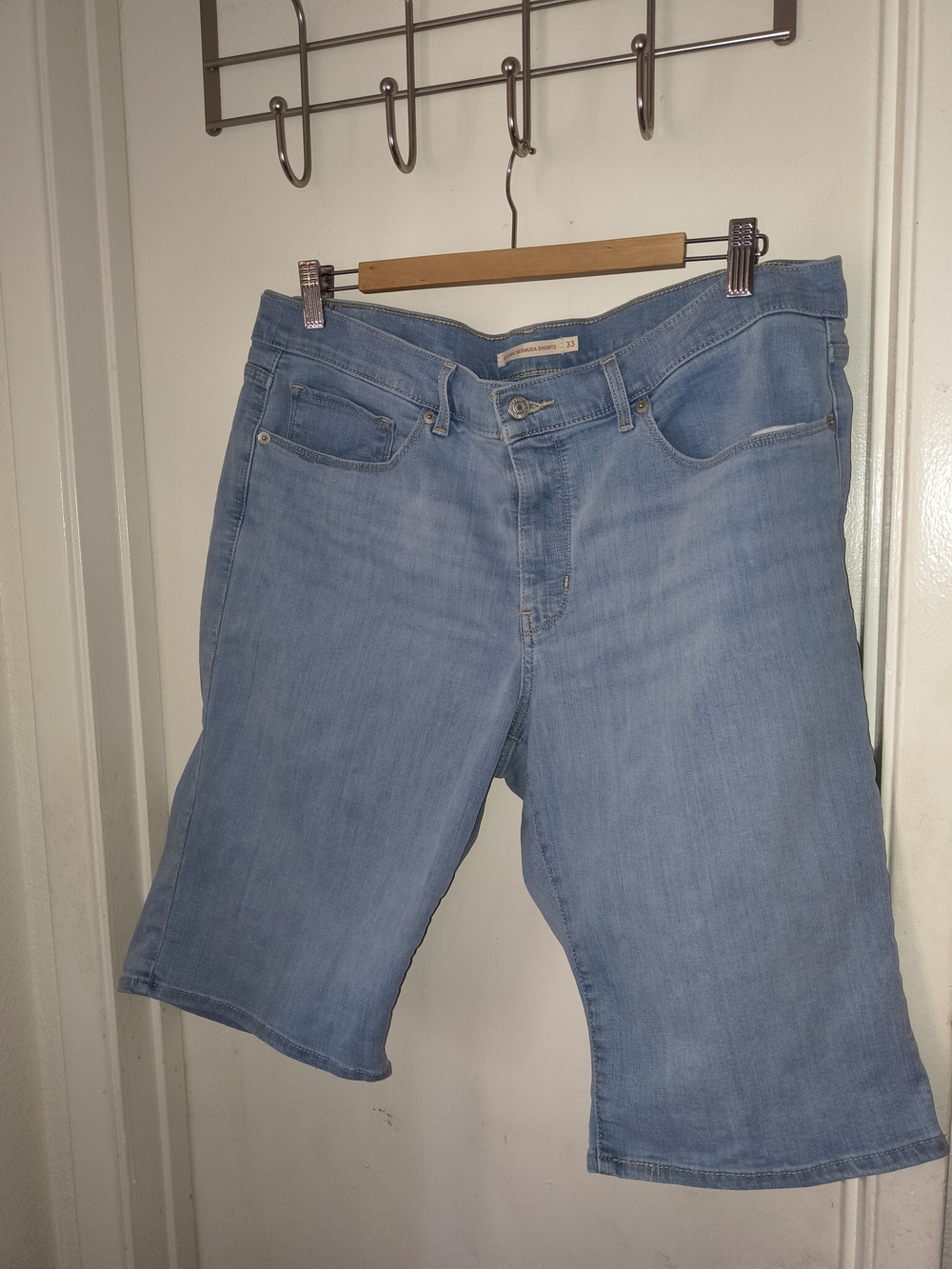 Levi's Light Blue Denim Bermuda Shorts